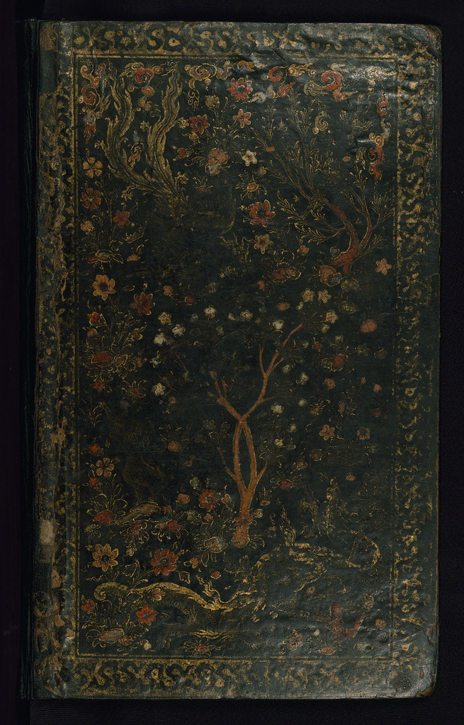 Poem (masnavi), Original binding, Walters Manuscript W.656, Lower board outside