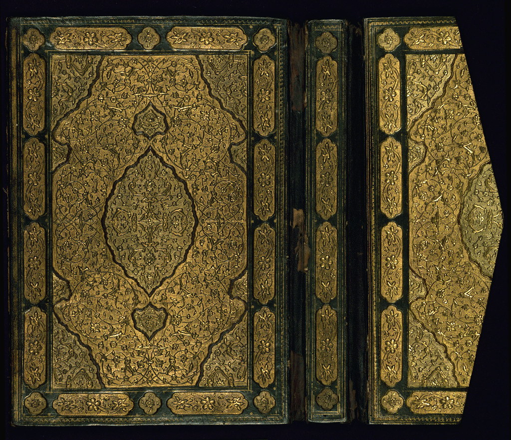 Two works of Sa`di: the Rose garden (Gulistan) and the Orchard (Bustan), Walters Art Museum Ms. W.619, Lower board outside